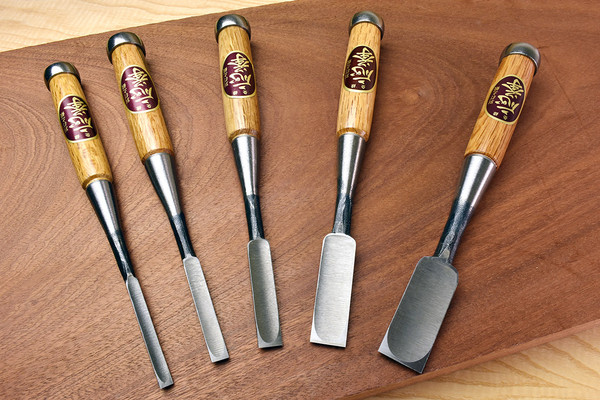 Japanese Carpenters Chisels Set of 5