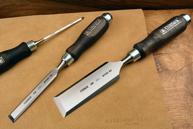 Narex Right & Left 6 Mm 1/4" Skew Paring Chisels 811106/811156