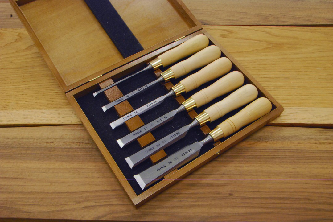 Narex 8116 Cabinetmakers Chisel Boxed Set (natural)