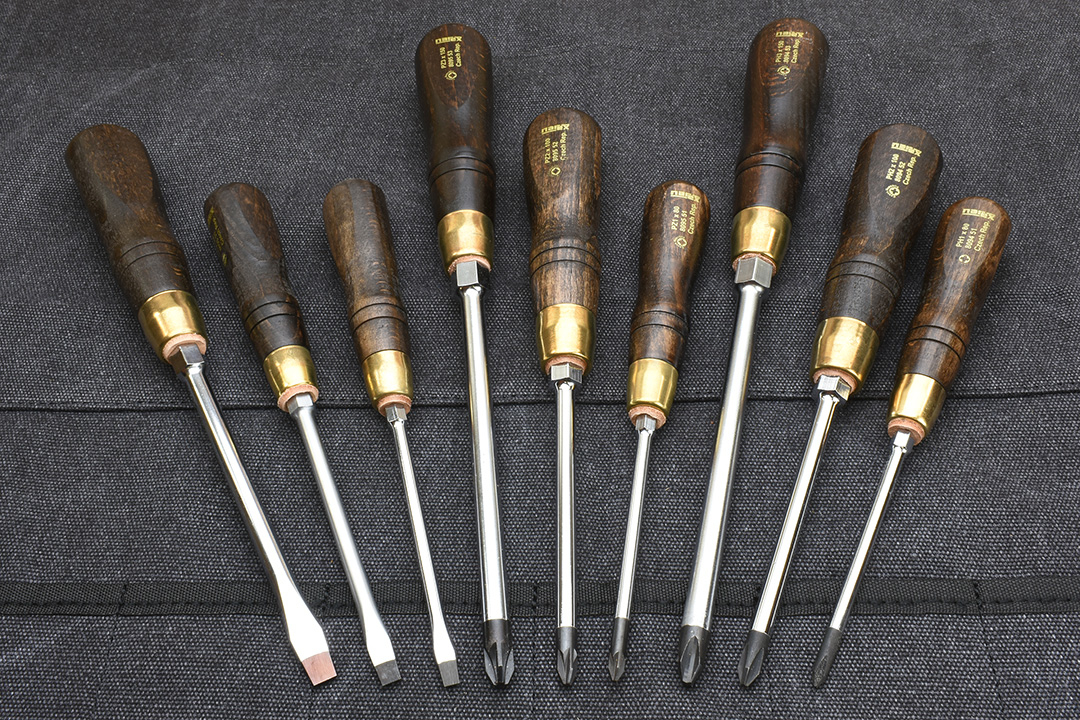 Narex Screwdriver Set of 9 - Mixed + Free Canvas Tool Roll