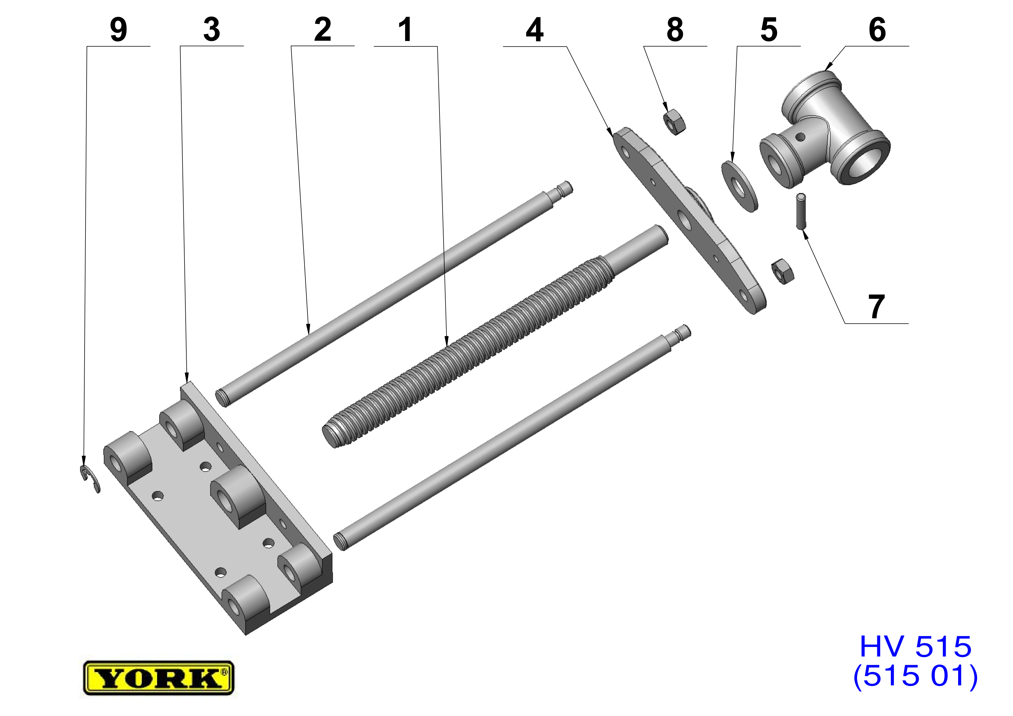 York Work Bench Spindle HV515 for Woodworking
