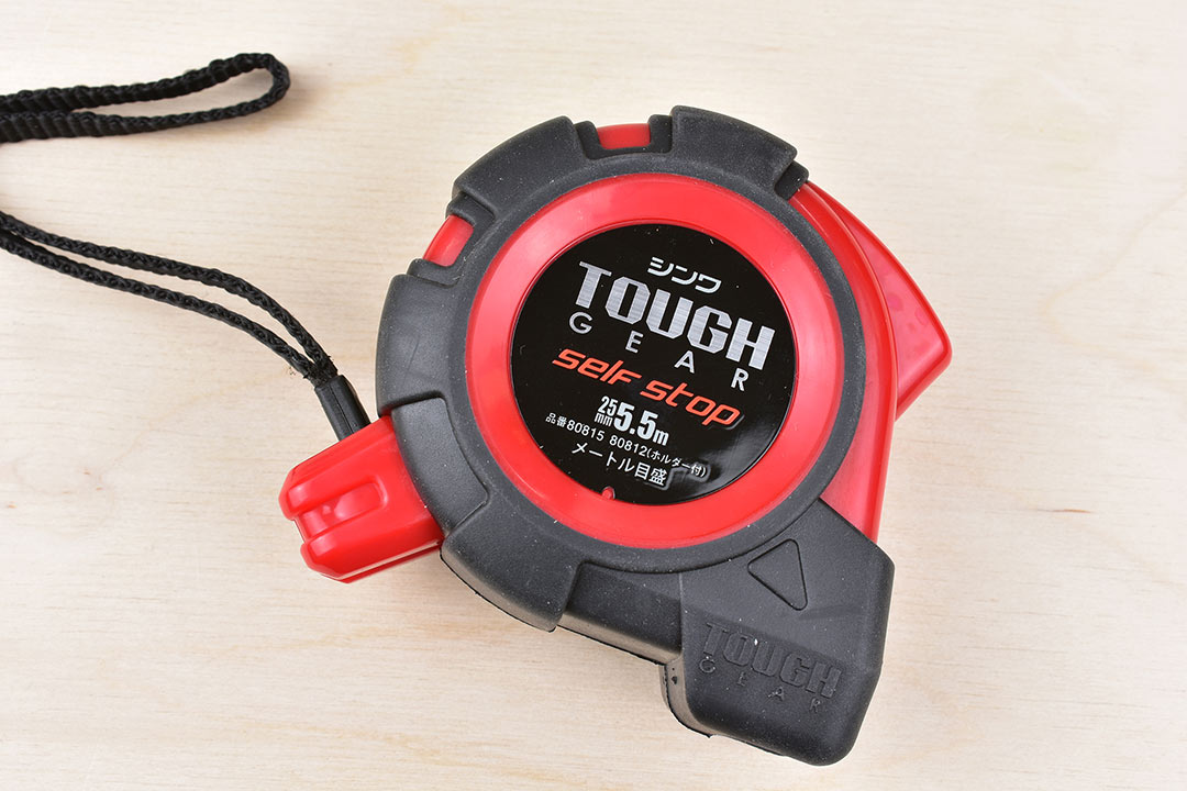 Shinwa Tough Gear Tape Measure with Auto Stop 5.5m/25mm