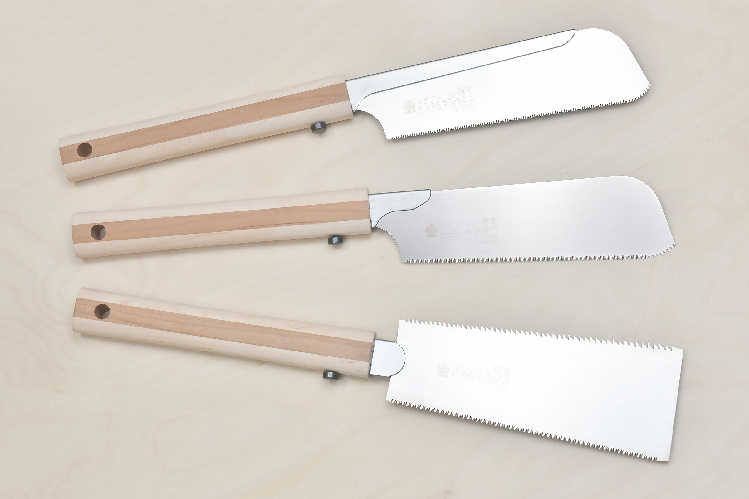 Gyokucho TRONC Set of 3 Compact Saws 180mm | Workshop Heaven