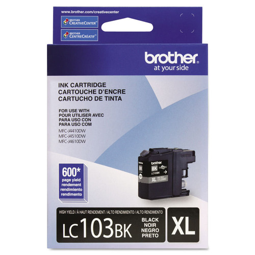Brother LC103BK Black Ink Cartridge (High Yield)