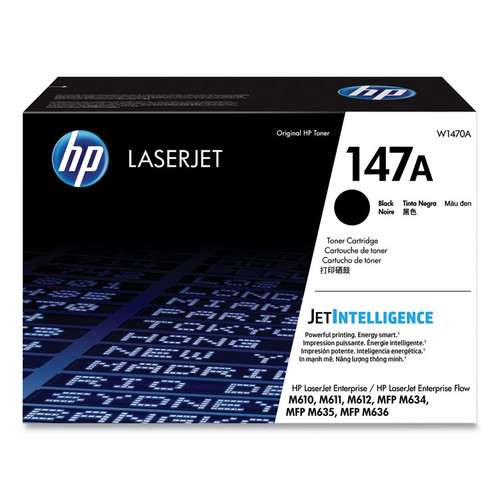 HP 147A Black Original LaserJet Toner Cartridge, W1470A