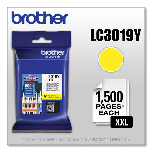 Brother LC3019Y Yellow Ink (Extended Yield)