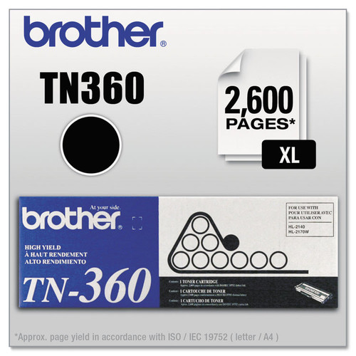 Brother TN360 Black Toner (High Yield) 2 Pack