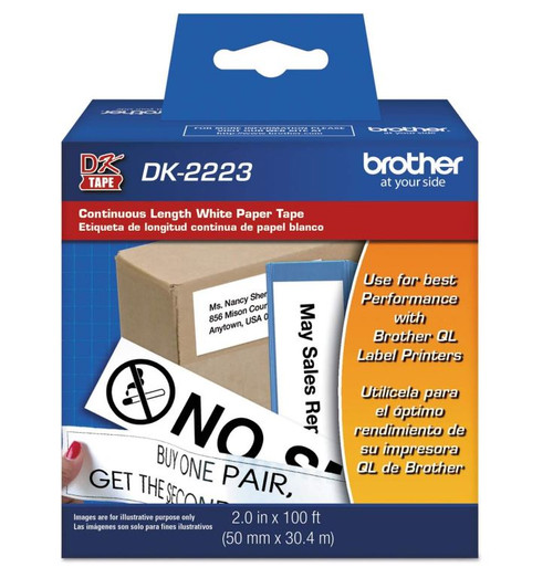 Brother Printer Continuous Length White Paper Tape (DK2223)
