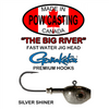 Big River Jig Heads (2 Pack) - Silver Shiner - 3/8 to 1 1/8 oz