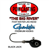 Big River Jig Heads (2 Pack) - Black Jack - 3/8 to 1 1/8 oz