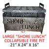 "SHORE LUNCH" Collapsible Fire Pit - Large (21" X 24" X 16")