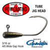 3/16 oz Tapered tube jig heads for standard size 2.75" to 4" tubes