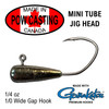 1/4 oz Tapered tube jig heads for standard mini 1.75" to 2.75" tubes