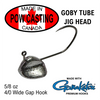 5/8 oz Goby tube jig heads for standard size 2.75" to 4" tubes