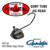 3/4 oz Goby tube jig heads for standard size 2.75" to 4" tubes