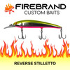 Firebrand Custom Baits - Walleye Crankbait - Reverse Stilletto