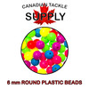 6 MM ROUND PLASTIC BEADS