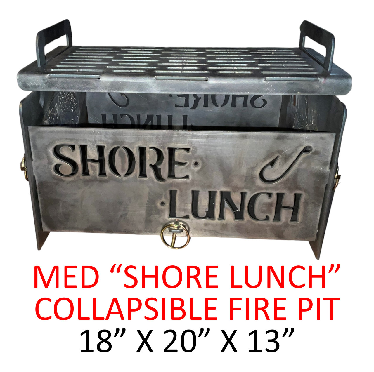 "SHORE LUNCH" Collapsible Fire Pit - Medium (18" X 20" X 13")