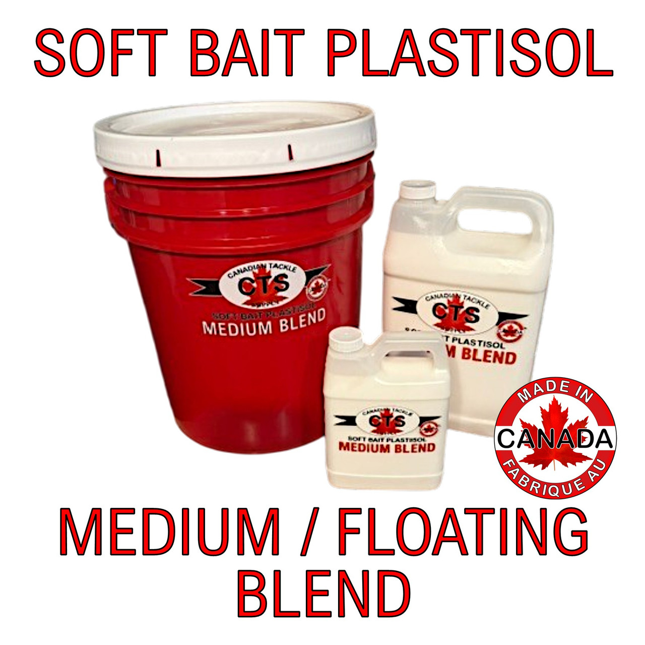 SOFT BAIT PLASTISOL - MEDIUM / FLOATING BLEND