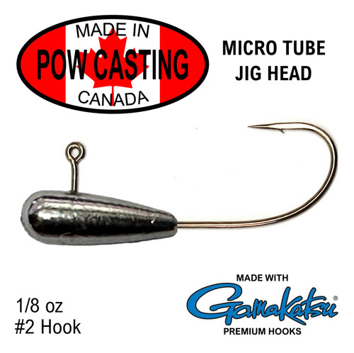 1/8 oz Tapered tube jig heads for standard micro and pan fish tubes