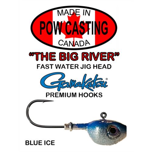 Big River Jig Heads (2 Pack) - Blue Ice - 3/8 to 1 1/8 oz