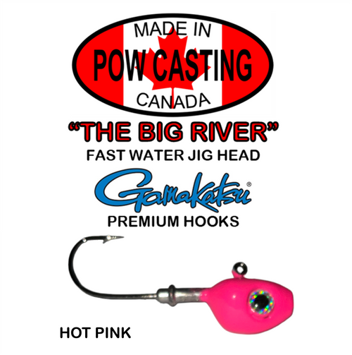 Big River Jig Heads (2 Pack) - Hot Pink - 3/8 to 1 1/8 oz