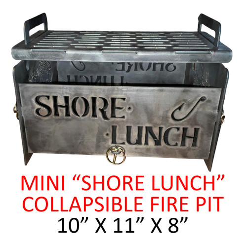 "SHORE LUNCH" Collapsible Fire Pit - Mini (10" X 11" X 8")