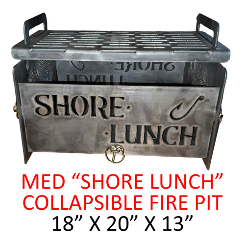 "SHORE LUNCH" Collapsible Fire Pit - Medium (18" X 20" X 13")