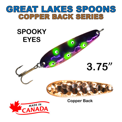 GLS - 3 1/4" Copper back spoon - Spooky eyes