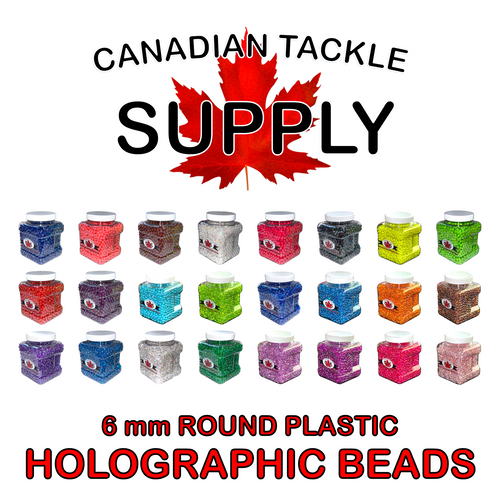 6mm ROUND PLASTIC OPAQUE BEADS