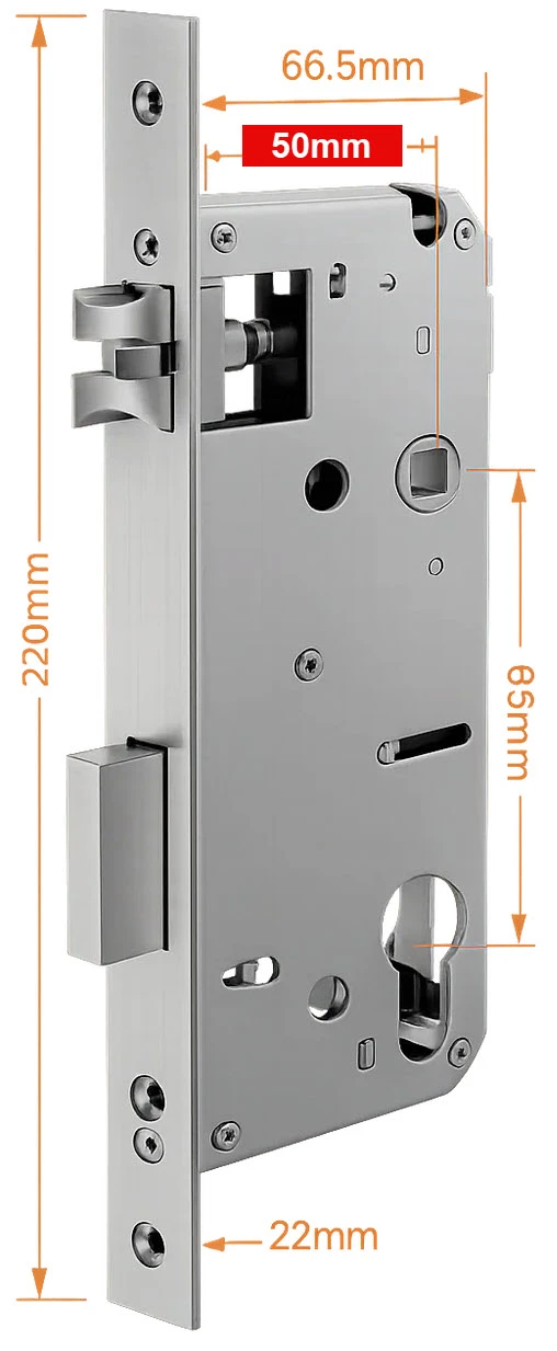 Vault Hinged Swinging Mortice 85mm