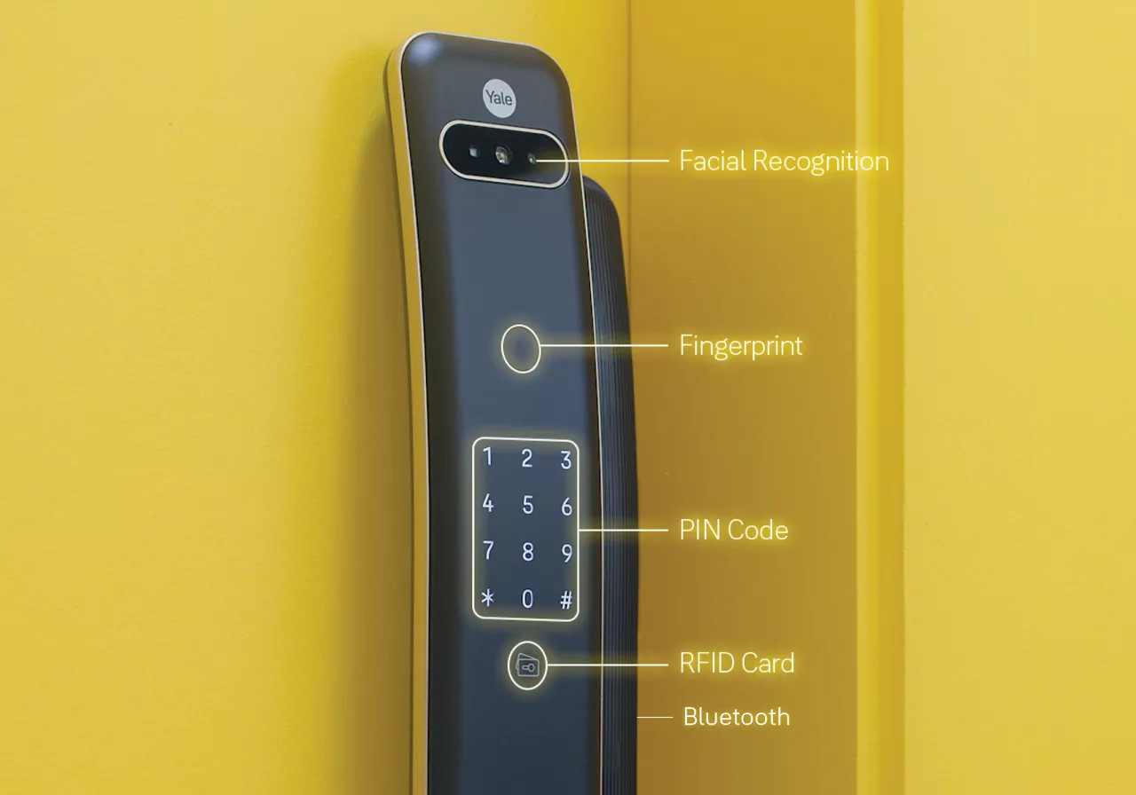 Yale Luna Pro+ facial recognition smart lock — feature detail
