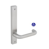 Dormakaba Furniture Narrow Square End Plate Visible Fix with Noosa Lever - Satin Stainless Steel