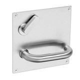 Kaba Furniture Plate with Lever #20 - Satin Stainless Steel