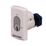 Lock It Well Oval Series Key Switch - Cream - 4 Switch Functions Available