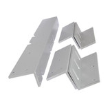 LOX L&Z Bracket For Double Electro Magnetic Lock - Silver