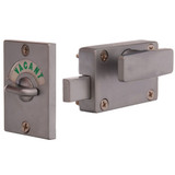 Metlam Lock and Indicator Set with Screw Fixings - Satin Chrome Pearl