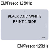 Neptune ISO Card EM/Presco 125khz Print 1 Side with Slot Punch