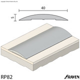 Raven RP82 Threshold Plate - Clear Anodised