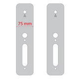 Salto Cover Plates suits XS4 One Ex7xx Handle Range - Finish (Pair) - Stainless Steel