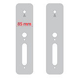 Salto Cover Plates suits XS4 One Ex7xx Handle Range - Finish (Pair) - Stainless Steel