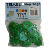 Telkee Numbered Key Tags - Green
