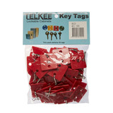 Telkee Numbered Key Tags - Red