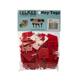 Telkee Numbered Key Tags - Red