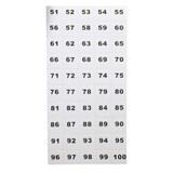 Telkee Perf Number Sheet - White
