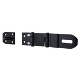 Tokoz P100/I/190 Strap Hasp & Staple - Powdercoated Black