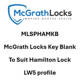 McGrath Locks Key Blank To Suit Hamilton Lock, LW5 profile