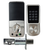 McGrath Locks Ashgrove Smart Deadbolt, Raised Button with Braille with 60/70mm Adjustable Bolt