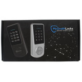 McGrath Locks Ashgrove Smart Deadbolt, Raised Button with Braille with 60/70mm Adjustable Bolt