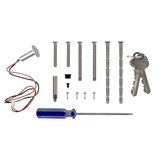 McGrath Locks Kedron Smart Deadbolt, Tempered Glass Screen with Fingerprint with 60/70mm Adjustable Bolt